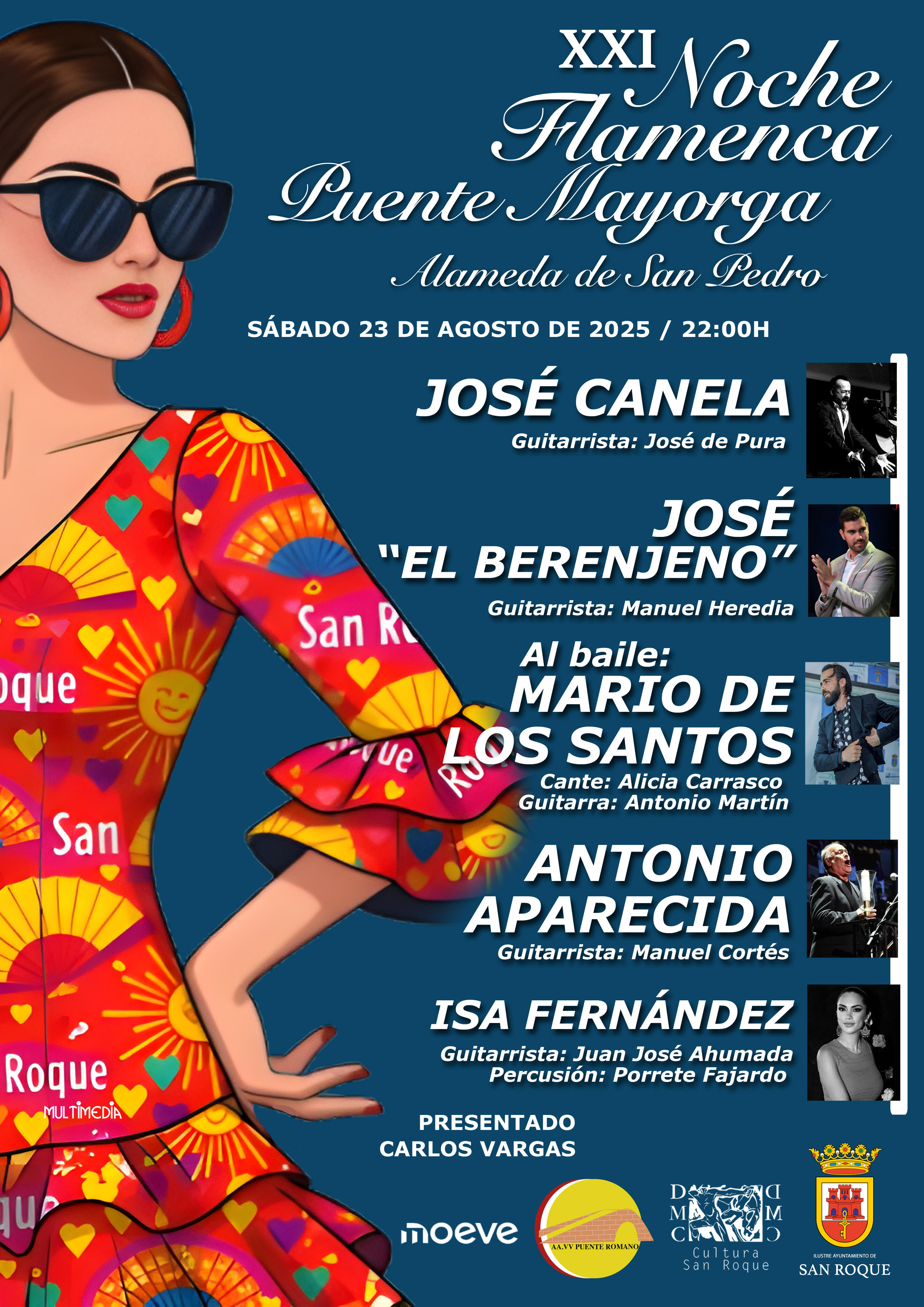 Noche flamenca Puente Mayorga flamenco Campor de Gibraltar artistas flamencos Algeciras La linea San Roque Tarifa conciertos